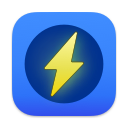 Zapper icon with blue background and a lightning logo in the middle.